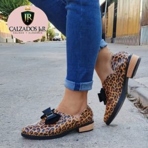 Babucha caro lazo print negro