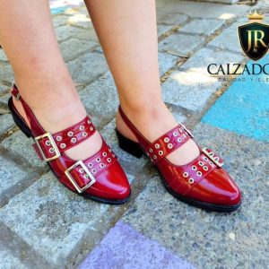 Chala alito rojo charol completo