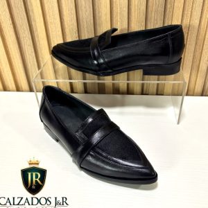 Mocasin juliana cueros negros