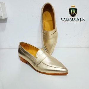 mocasin araceli dorado liso