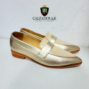 Mocasin araceli dorado beige