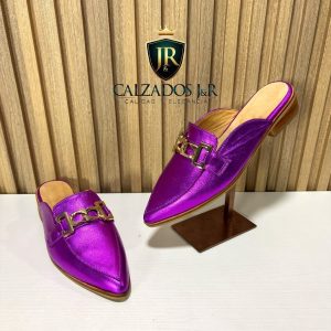 Puntilla keila fucsia metalizado