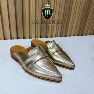 Puntilla zara dorado liso